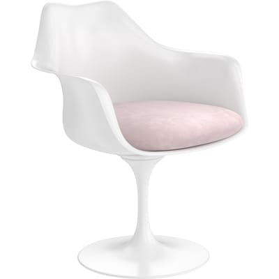 Knoll International Saarinen Tulip Armleunstoel - Eva 125 - rose thé - wit