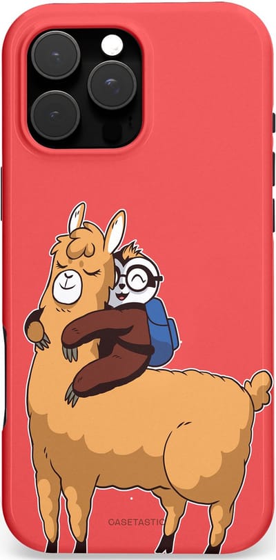 Casetastic hoesje geschikt voor Apple iPhone 16 Pro Max - MagSafe - Dubbellaagse bescherming - Lui en lekker - Fashion Case - Koraal Goud