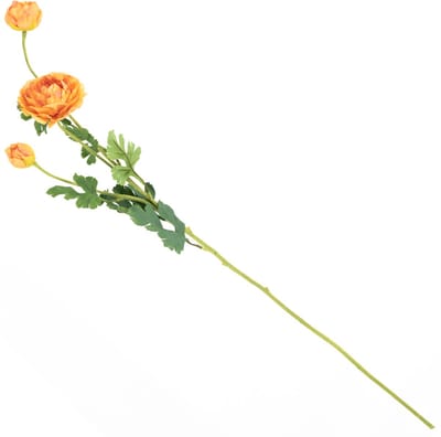 HomeBoudn by KY | Kunstbloem ranonkel oranje | kunstbloem | kunstbloem ranonkel