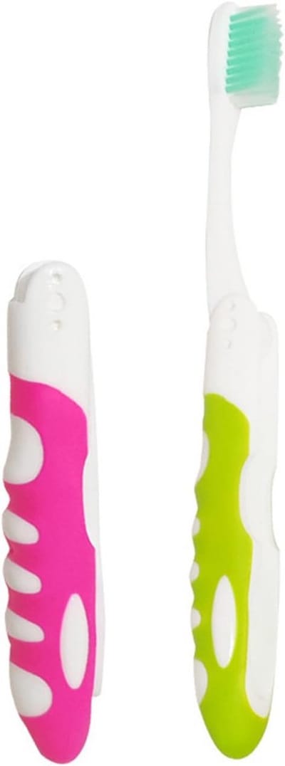 2-Pack Opvouwbare Reis Tandenborstels - Ultra Draagbaar voor Vakantie en Kamperen