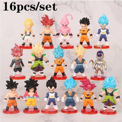 8-21 stuks/partij Dragon Ball Mini Figuur Super Saiyan Goku Vegeta Actiefiguren DBZ Poppen Model Speelgoed Cadeaus