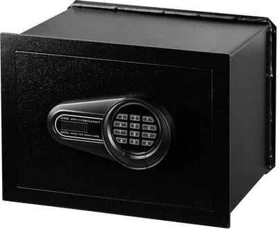 Elektrische Wandkluis met cijfercode en noodsleutels