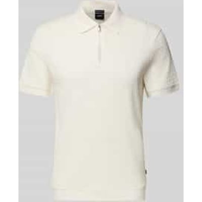 slim fit poloshirt met ritssluiting model 'Franciscojose'