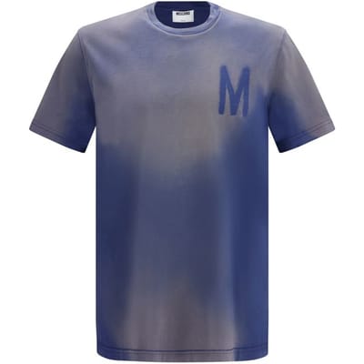 Moschino Blauw Katoenen T-Shirt