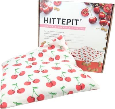 Hittepit Vierkant Rode Kersen - Kersenpitkussen - Pittenzak Magnetron - 27cm x 27cm