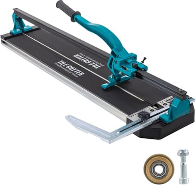 31 Inch Handmatige Tegelsnijder Enkele Rail 3/5 In Kap met Precieze Laserpositionering, Tegelsnijgereedschap voor Precisiesnijden