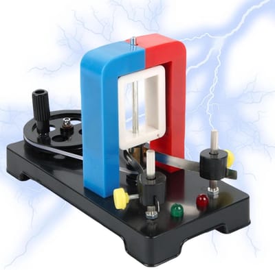 Hand Crank Generator - Draaistroom Generator - Educatief Experimenteren - Veilige Geïsoleerde Behuizing - 19 x 12.8 x 9.6 cm