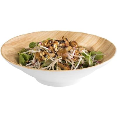 GGM Gastro (6 Stück) Schale - BAMBOO - Melamin - 2 Liter - Ø 305mm - Weiß