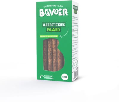 Bravoer Vleesstickies Paard 200 gram