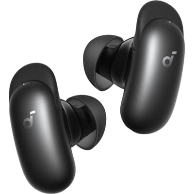 soundcore Liberty 5 Pro Max by Anker - Anker Thus Al Chip - AI Note-Taker - Kristalheldere Gesprekken - Noise Cancelling Oordopjes - 1.78" AMOLED Display - ANC Met 6 - 5 U/28 U Speeltijd - Al Vergadertranscriptie - Zwart