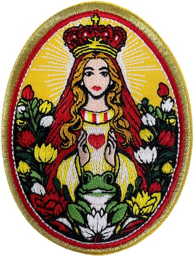 Fjesta© Oeteldonk embleem - Maria met bloemen