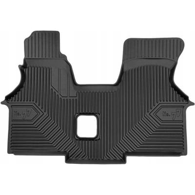 Frogum - No.77 - Automatten 3D - Geschikt voor VOLKSWAGEN Transporter T4 (1990-2003) - 1-delig (Cabine) - TPE Rubber - Zwart