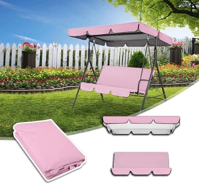 Schommel Luifel - Zitting Vervanging - Buiten Ontspannen - Waterdicht UV Bestendig - 190 x 132 cm - Roze
