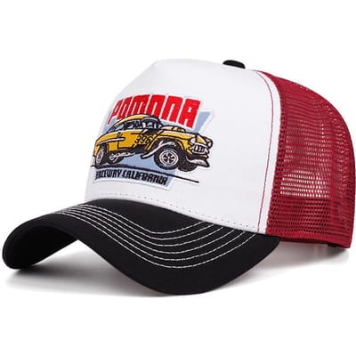 Nouveau Chapeau en Maille Pomnna Car Chapeau de Camion pour Homme Chapeau Hip Hop Danse de Rue Chapeau Pare-Soleil Quotidien pour Femme Casquette de Baseball black
