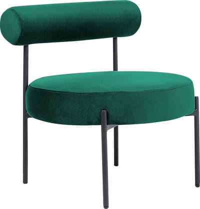 ALPHA - Fauteuil - Smaragdgroen - Fluweel