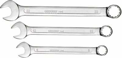 Gedore RED R09105008 8-delige Ring-/steeksleutelset - 9-19mm