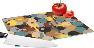 Glazen Snijplank - 28x20 - Paintball - Camouflage - Patronen - Verf - Snijplanken Glas