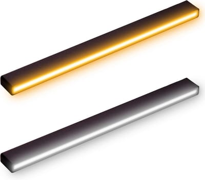 Achterlicht met 29 LEDs voor dagrijverlichting aanhanger vrachtwagen - wit en geel - 2 stuks