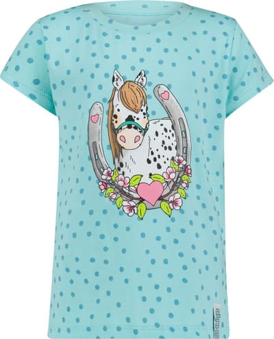 Fien & Teun T-shirt meisjes - Turqoise - Maat 110/116 - Meiden shirt