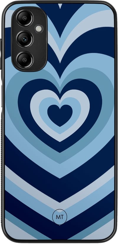 Hoesje geschikt voor Samsung Galaxy A14 5G - Hart blauw - TPU Hard Case Backcover - Blauw - Mooie Telefoonhoesjes