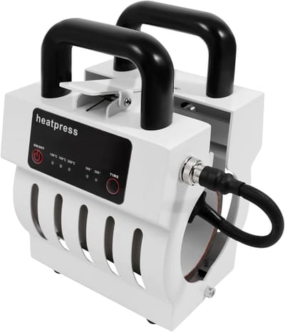 Beker Warmtepers - Sublimatie Machine - Mokken Bedrukken - Instelbare Temperatuur Timer - 350W 0.3L - Wit