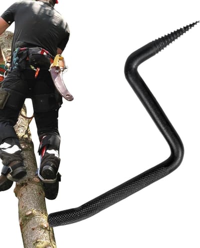 Boomklimtreden - Klimsteunen - Bomen beklimmen - Antislip staalconstructie - 20.7 cm lengte - Zwart