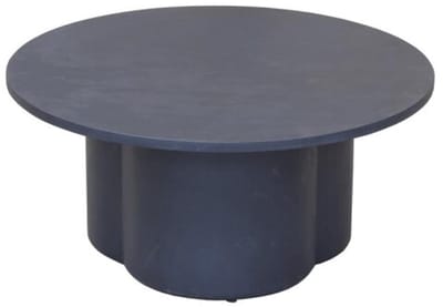 Tower Living Salontafel Palazzo rond teakhout 75 cm - zwart