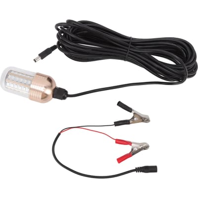LED Vislicht Super Helder 60 LED's 3000lm 30W IP68 Waterdicht Onderwater Nachtvislamp black