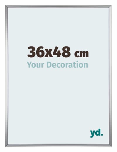 Your Decoration - Puzzellijst 36x48 cm - Zilver Hoogglans - Puzzellijst 500-1000 stukjes - Kunststof Fotolijst - Annecy