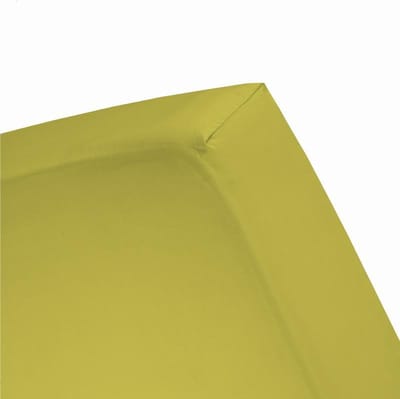 Damai - Hoeslaken (tot 25 cm) - Double Jersey - 80/90 x 200/210/220 - 100 x 200 cm - Celery