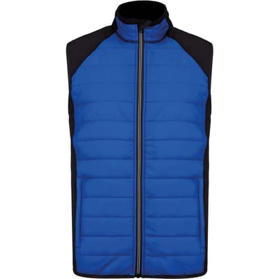 Sportbodywarmer met waterafstotende behandeling 'Proact' Royal Blue/Zwart - XXL