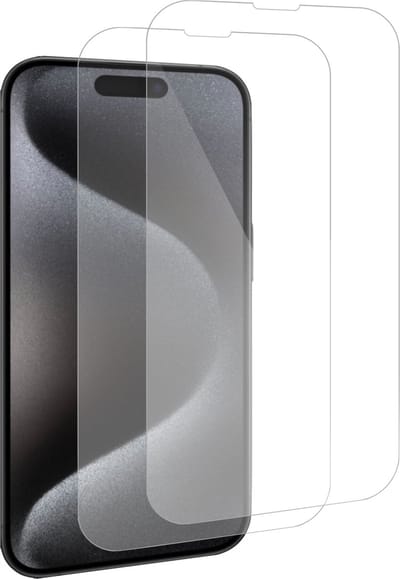 2x Geschikt voor iPhone 15 Screenprotector - Beschermglas - GuardCover