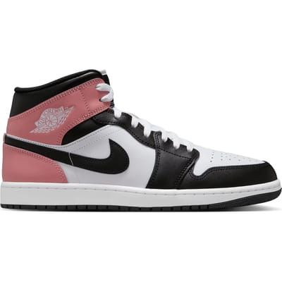 Jordan 1 Mid White Rust Pink Black - Maat 43