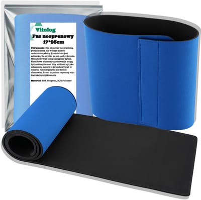 Vitolog - Neopreen Fitness Band - Schaalbaar - 17 cm - Blauw