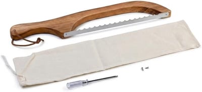 Professioneel Broodmes met Ergonomisch Houten Handvat, Extreem Scherp Kartelmes voor Zuurdesem en Knapperig Brood, Ideaal voor Bakkerij en Thuisgebruik