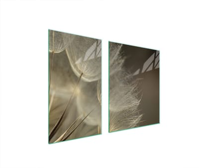 TMK ArtDeko Serie - Snijplank - 100x52 cm - Glazen Beschermplaat - Versierde Keukenpanel