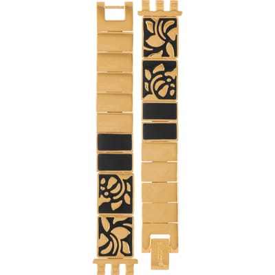 Swatch Plastic - Originals Small (25mm) - L ALB168G LB168G Golden Flowers band