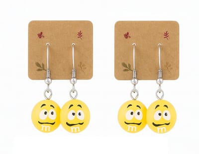 EmmyRovi – Oorbellen Set – Smile Geel – 2 Setjes - 4 Oorbellen – Vriendinnen Cadeau