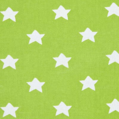 Homescapes stof per meter sterren groen 150 cm breed