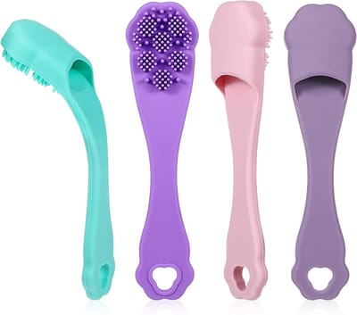 Hondentandenborstel Zachte Siliconen Vinger Tandenborstel Hond Tandenpoetsen Kit Kat Tandenborstel Tanden Reiniging Tandverzorging voor Kleine en Grote Huisdieren 4-Pack