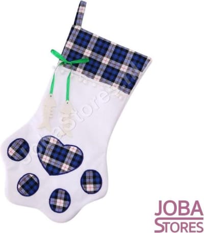Mega Kerst Sok Poot Blauw (46x28cm)
