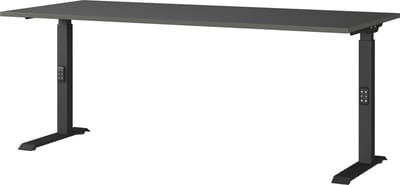 Bureau Galileo Grafiet - 180x80cm - Hoogte 91 cm - In hoogte verstelbaar
