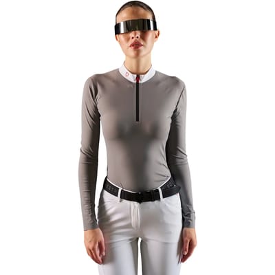 Damespolo met lange mouwen Equestro Ridertechnology