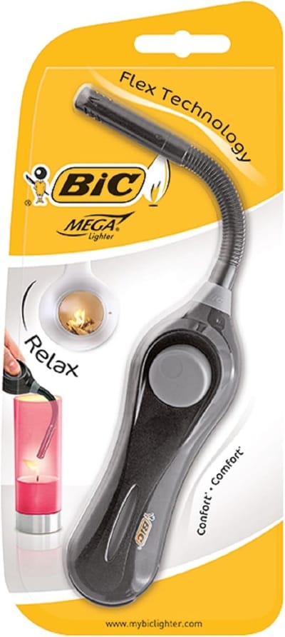 BIC Megalighter flex, geassorteerde kleuren, blister van 1 stuk