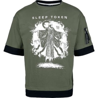 Sleep Token T-shirt - EMP Signature Collection - S tot L - voor Mannen - zwart-donkergroen