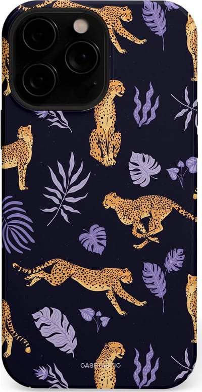 Casetastic Hoesje Geschikt voor Apple iPhone 13 Pro Max Magsafe - Stijlvolle Beschermende Duo-layer Case - Cheetah charisma