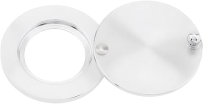 Deur Viser Cover - Kijkgaatje Bescherming - Privacy Verbeteren - Zelfklevende Installatie - 16mm Binnendiameter - Gepolijst Nikkel