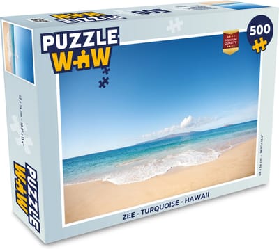 Puzzel Zee - Turquoise - Hawaii - Legpuzzel - Puzzel 500 stukjes