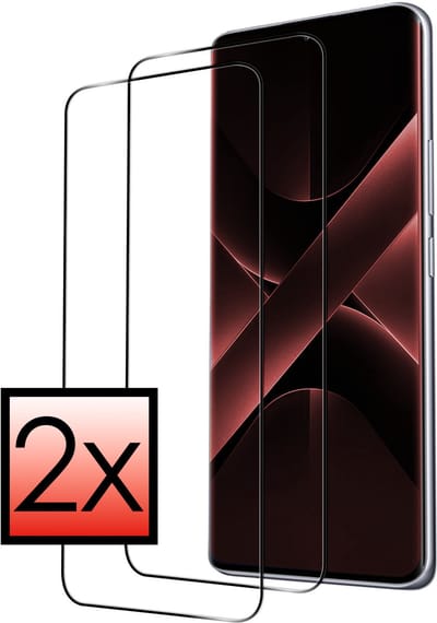 Screenprotector - 2 Stuks - Geschikt voor Xiaomi Poco X7 - Full Cover - Beschermglas - Gehard Glas - Tempered Glass - Screen Protector