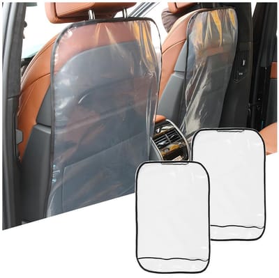 Dailygoods- Autostoel Beschermer Waterdicht - Rugleuning Beschermer - Anti-Vuil Mat - Duurzaam PE-Folie - 2 Stuks - Bescherming tegen Krassen - Rugleuningbeschermer